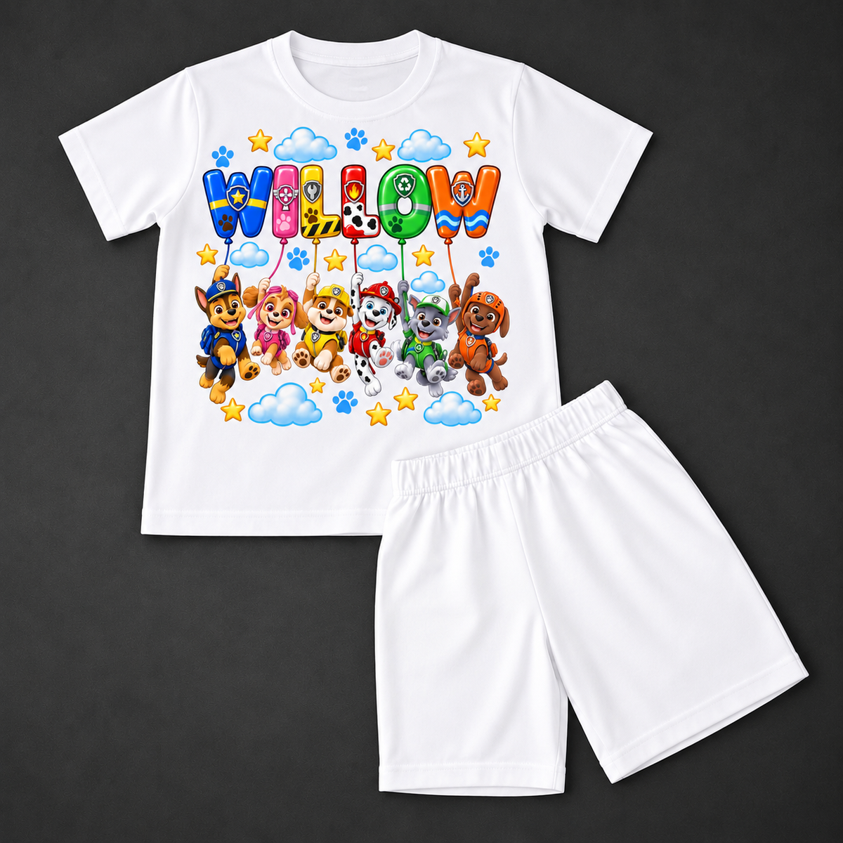 White T-Shirt Set